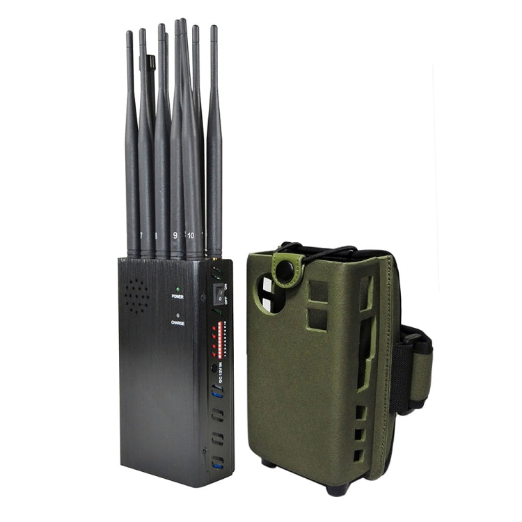 JAX-121A-10B 2G/3G/4G/WIFI/GPS/LOJACK 10 Antennas Mobile Signal Jammer JAX-121A-10B 2G/3G/4G/WIFI/GPS/LOJACK 10 Antennas Mobile Signal Jammer